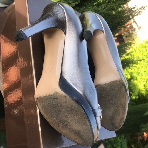 GUCCI 💫 Platform Silver Horsebit heels - Picture 4 of 8